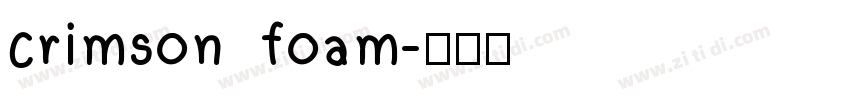 crimson foam字体转换